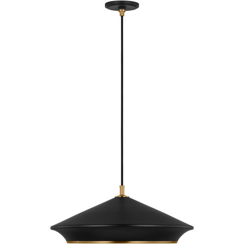 TOB by Thomas O'Brien Stanza 1 Light 24 inch Midnight Black Pendant Ceiling Light