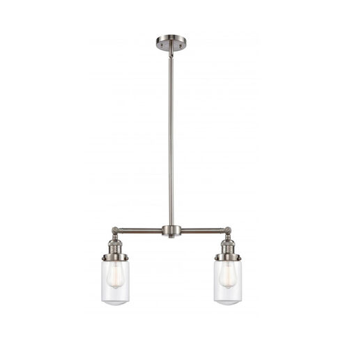 Franklin Restoration Dover LED 21 inch Brushed Satin Nickel Chandelier Ceiling Light in Clear Glass, Franklin Restoration