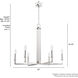 Bearden 6 Light 30 inch Brushed Nickel Single Tier Chandelier Ceiling Light