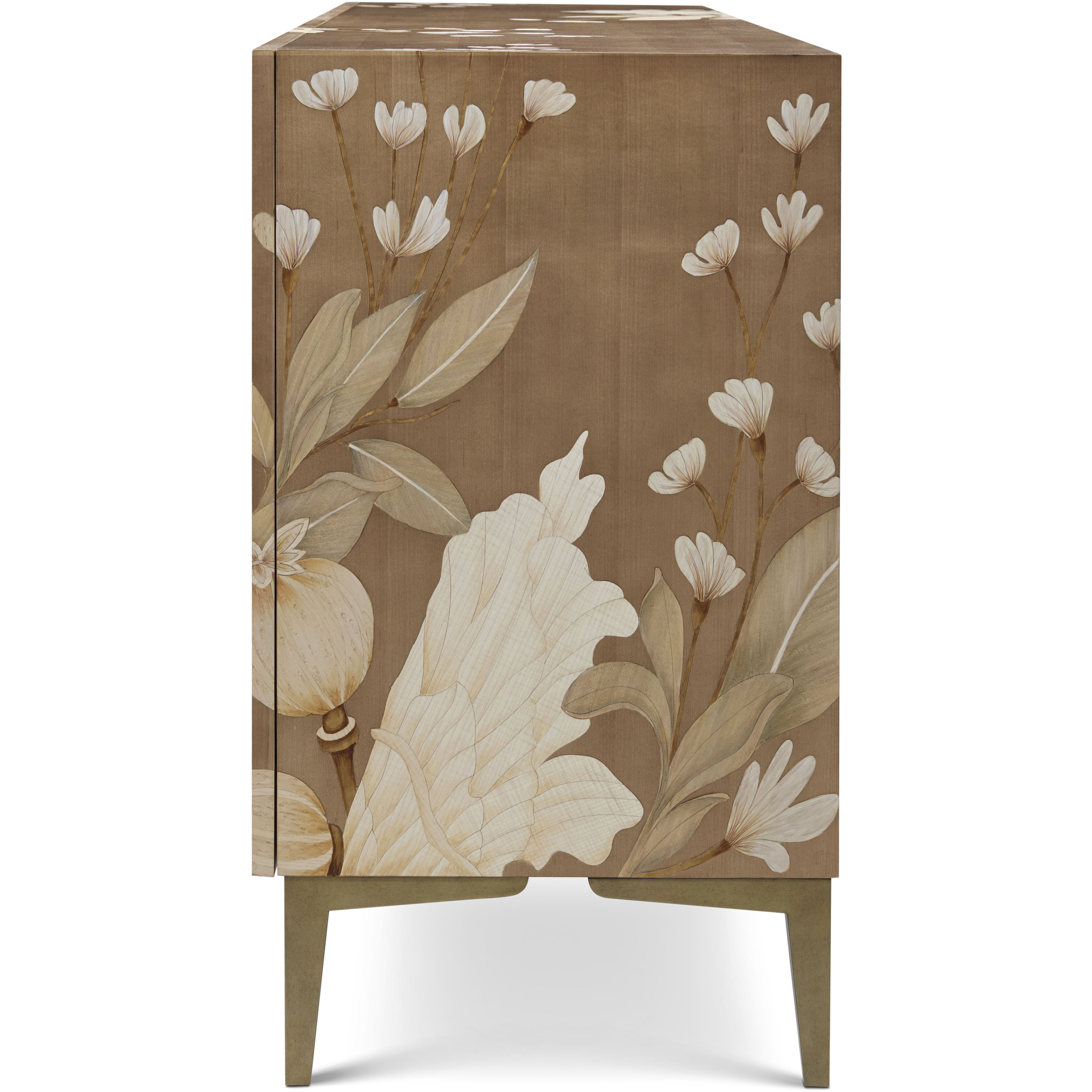 Bouquet 80 X 19 inch Toasted Cashew Sideboard, Wooden, 4-Door