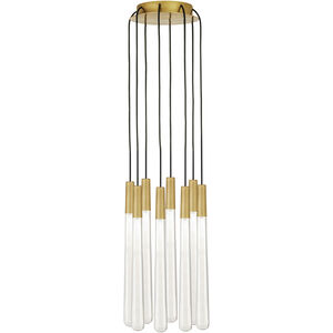 Sean Lavin Pylon LED 9 inch Natural Brass Chandelier Ceiling Light