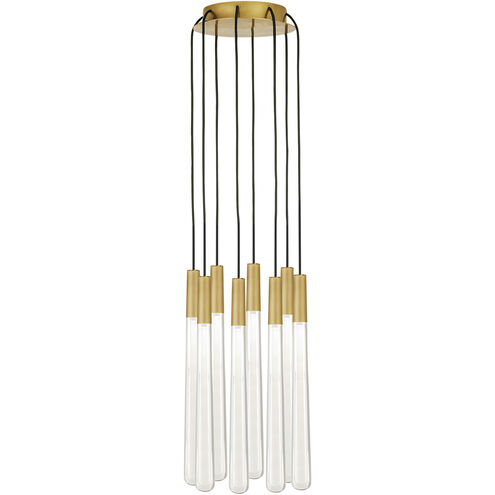 Sean Lavin Pylon LED 9 inch Natural Brass Chandelier Ceiling Light