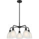 Castile 5 Light 24 inch Matte Black Chandelier Ceiling Light in White