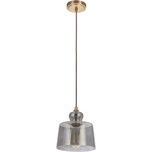 Gallery State House 1 Light 8.63 inch Vintage Brass Mini Pendant Ceiling Light