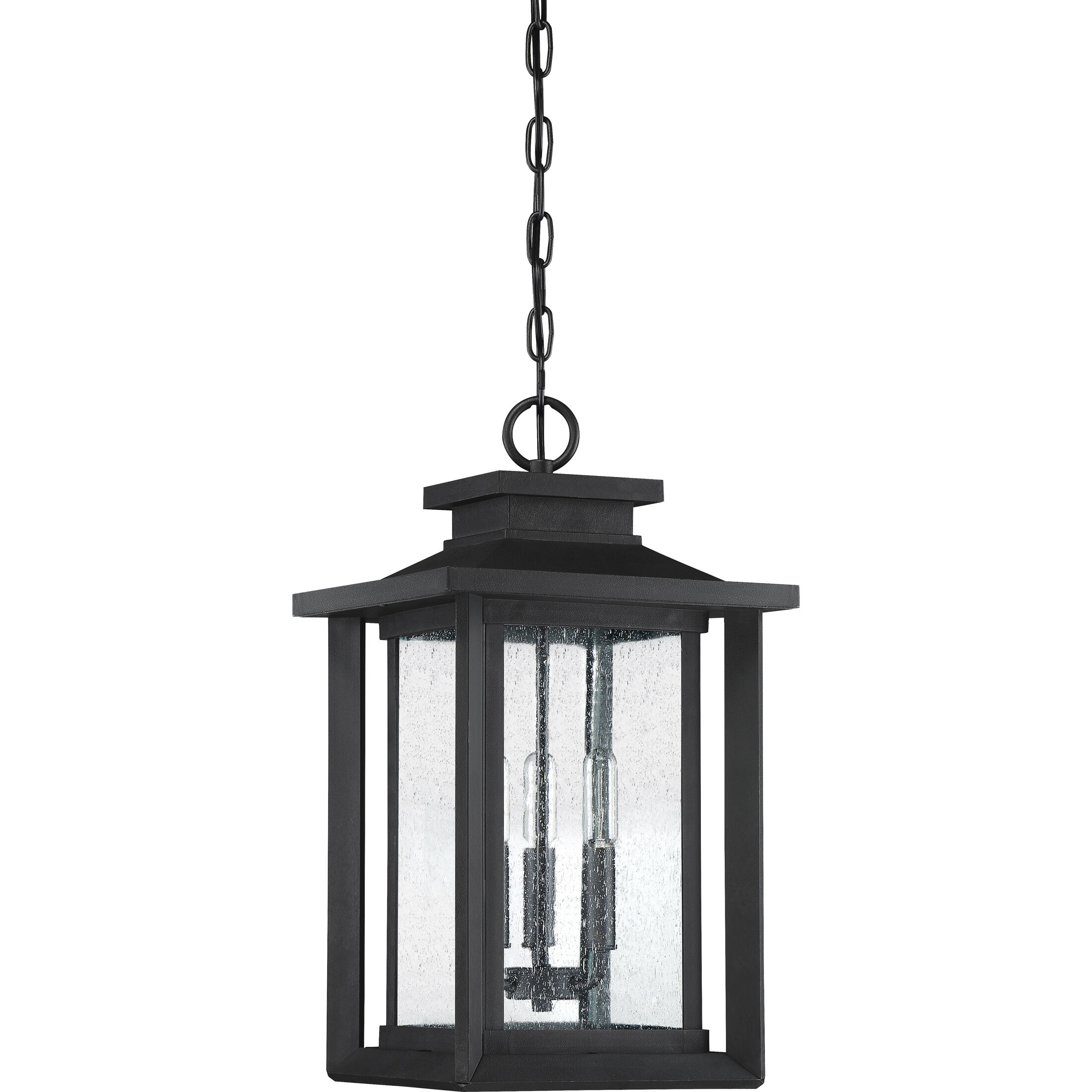Wakefield 3 Light 11 inch Earth Black Outdoor Hanging Lantern