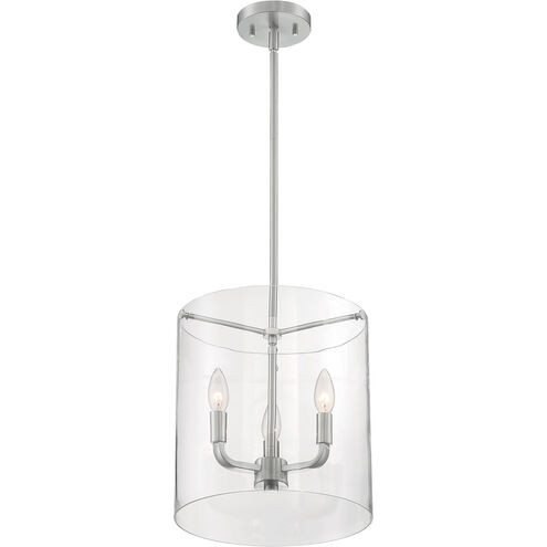 Sommerset 3 Light 12 inch Brushed Nickel Pendant Ceiling Light