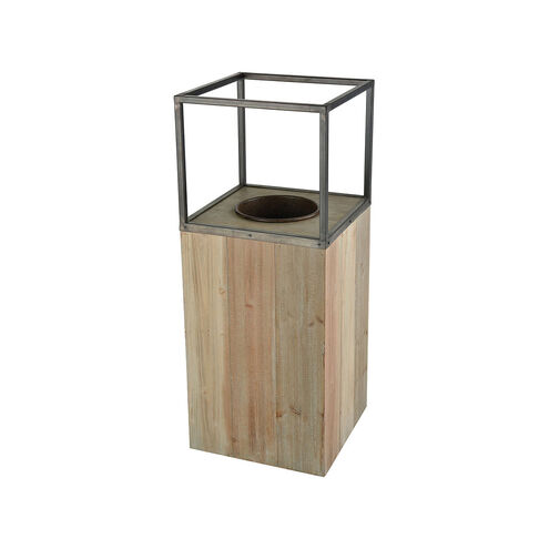 Ladon Grey and Natural Outdoor Planter