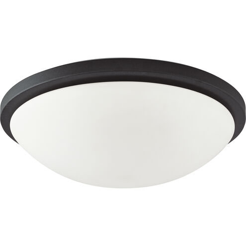 Button LED 11 inch Matte Black Flush Mount Ceiling Light