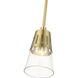Bennington 1 Light 5.13 inch Natural Brass Mini Pendant Ceiling Light