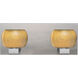 Keno 2 Light Satin Nickel Vanity Light Wall Light
