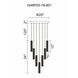 Celina LED 20 inch Chrome Down Chandelier Ceiling Light