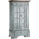 Hartford Aged Blue with Brown and Clear Cabinet