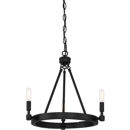 Fiora 3 Light 17 inch Black Chandelier Ceiling Light