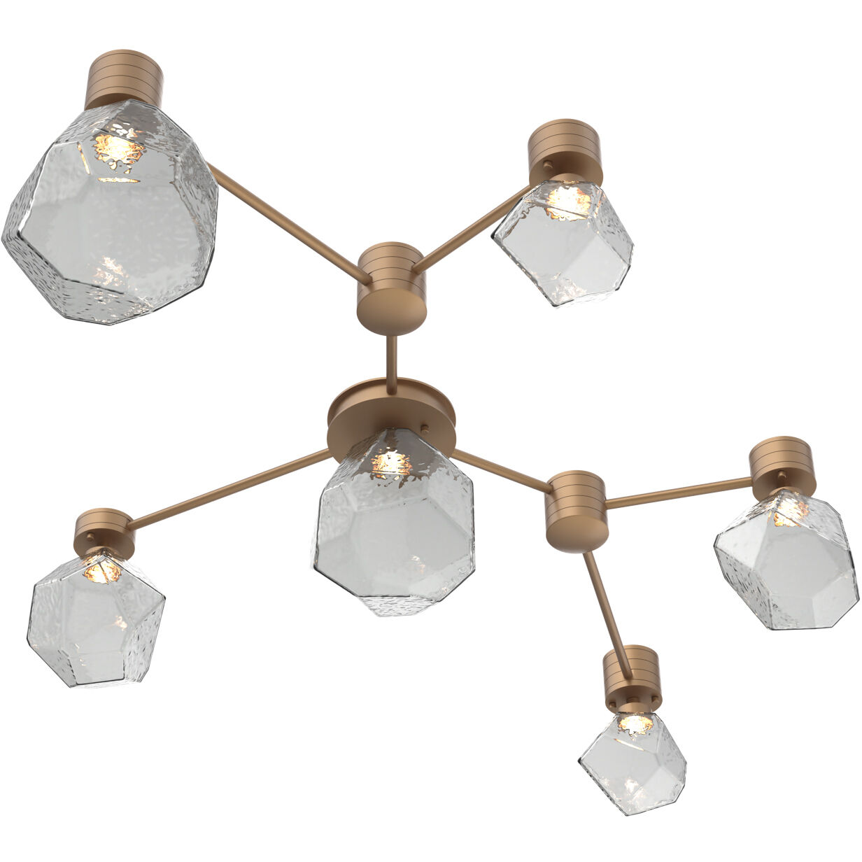 Gem 6 Light 37.90 inch Semi-Flush Mount