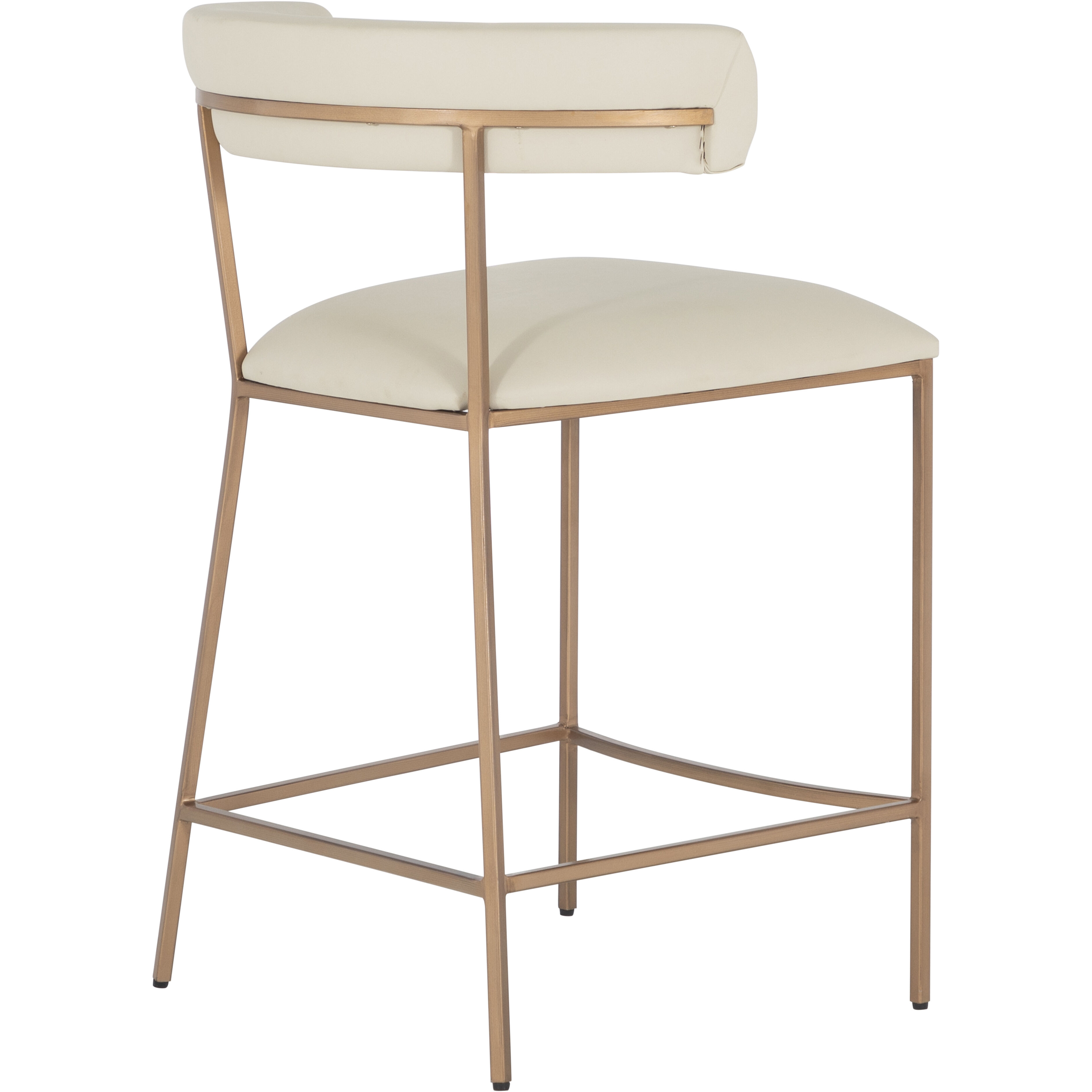 Matlock 36.75 inch White & Ivory / Yellow Bar Counter Stool