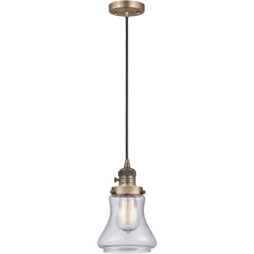 Franklin Restoration Bellmont LED 6 inch Brushed Brass Mini Pendant Ceiling Light