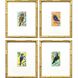 Sassy Birds Blue and Orange and Yellow and Multi Framed Art