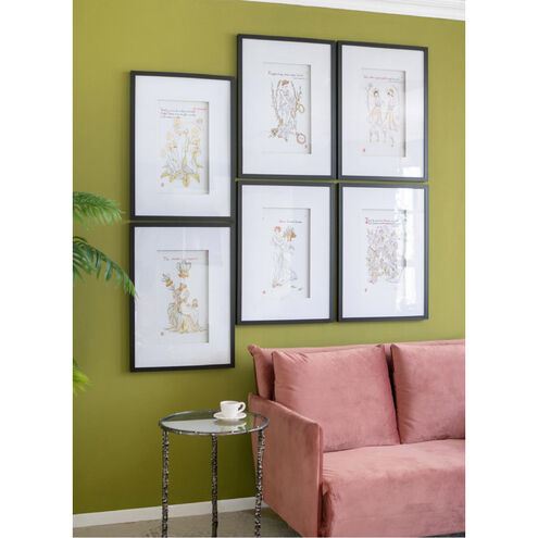 Smithsonian Black/White/Yellow Wall Art, Assorted Florals & Goddesses