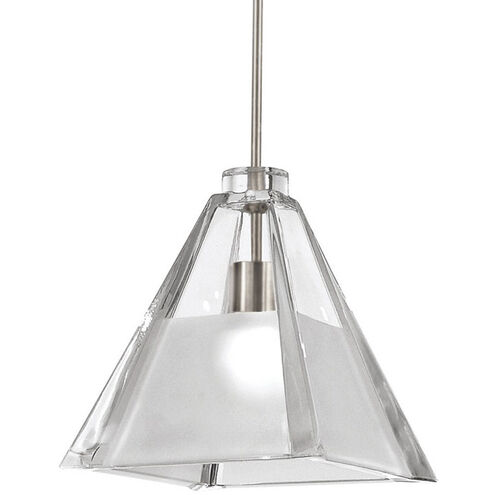 Cosmopolitan 1 Light 5 inch Brushed Nickel Pendant Ceiling Light in Canopy Mount MP