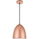 Circa 1 Light 9.5 inch Honey Gold Pendant Ceiling Light