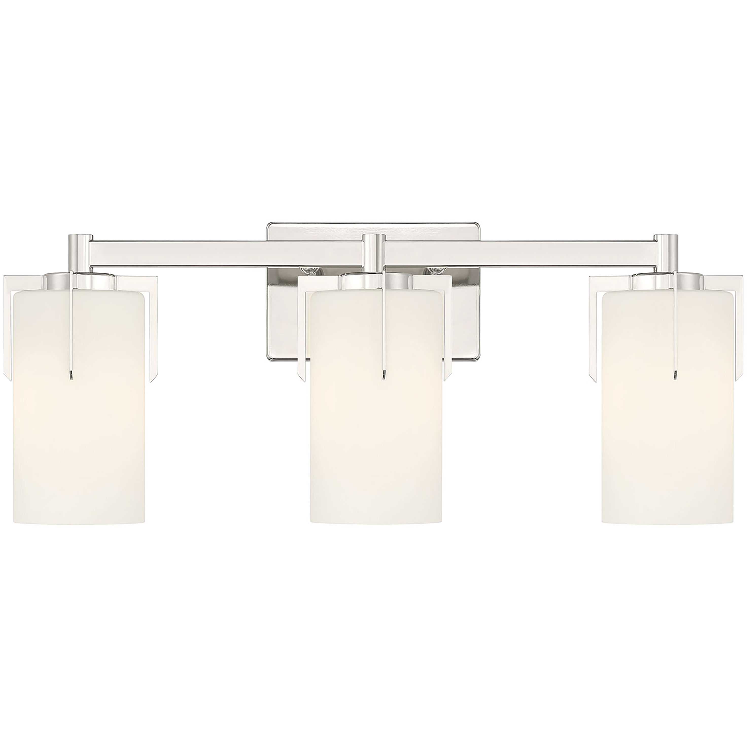 Froselle 3 Light 22 inch Polished Nickel Bathroom Vanity Light Wall Light