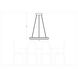 Aro LED 36 inch Satin Brass Chandelier Ceiling Light