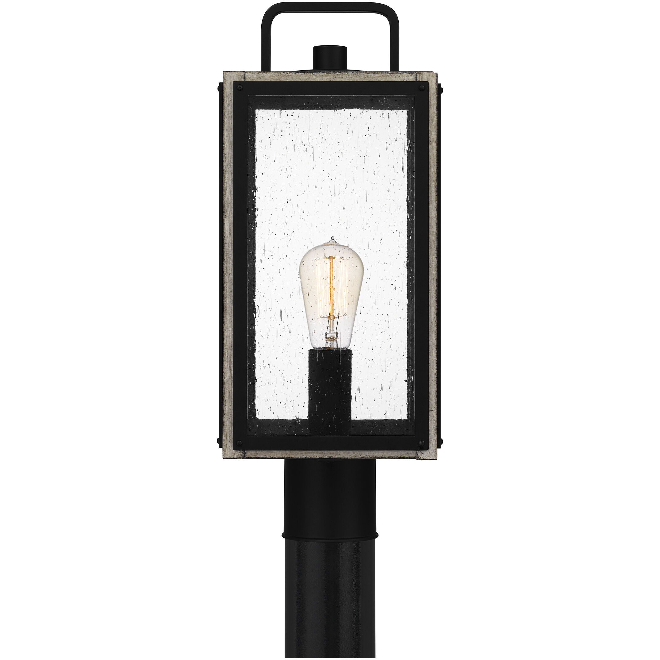 Bramshaw 1 Light 19 inch Matte Black Outdoor Post Lantern