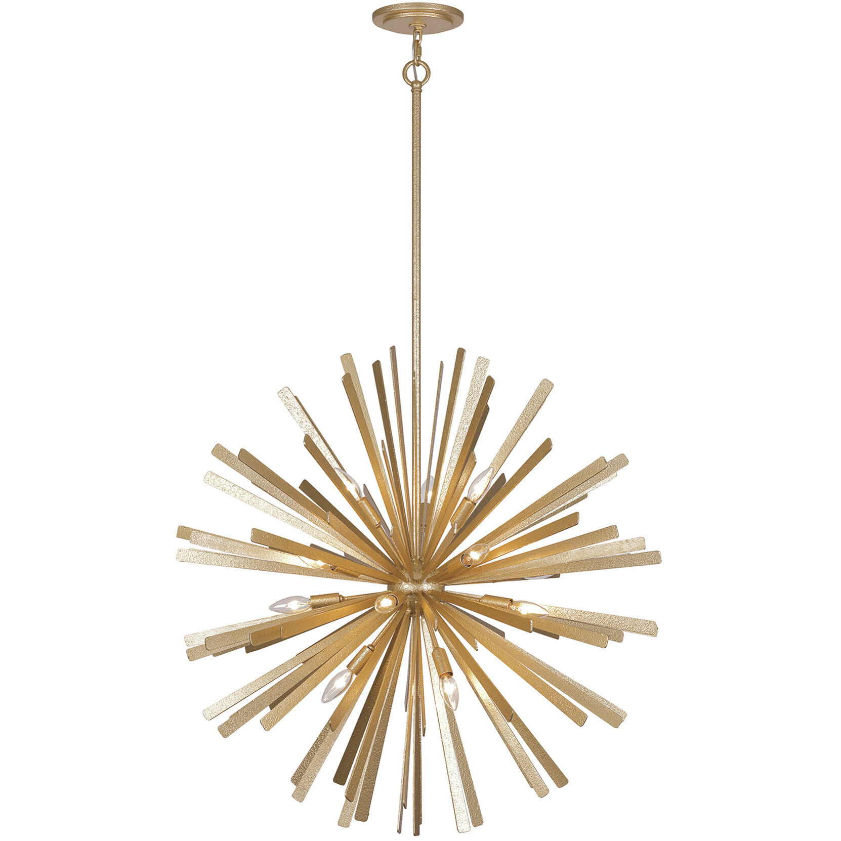 Confluence 16 Light 34 inch Piastra Gold Pendant Ceiling Light
