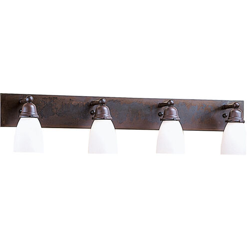 Simplicity 4 Light 36 inch Antique Brass Wall Mount Wall Light, Glass Sold Separately