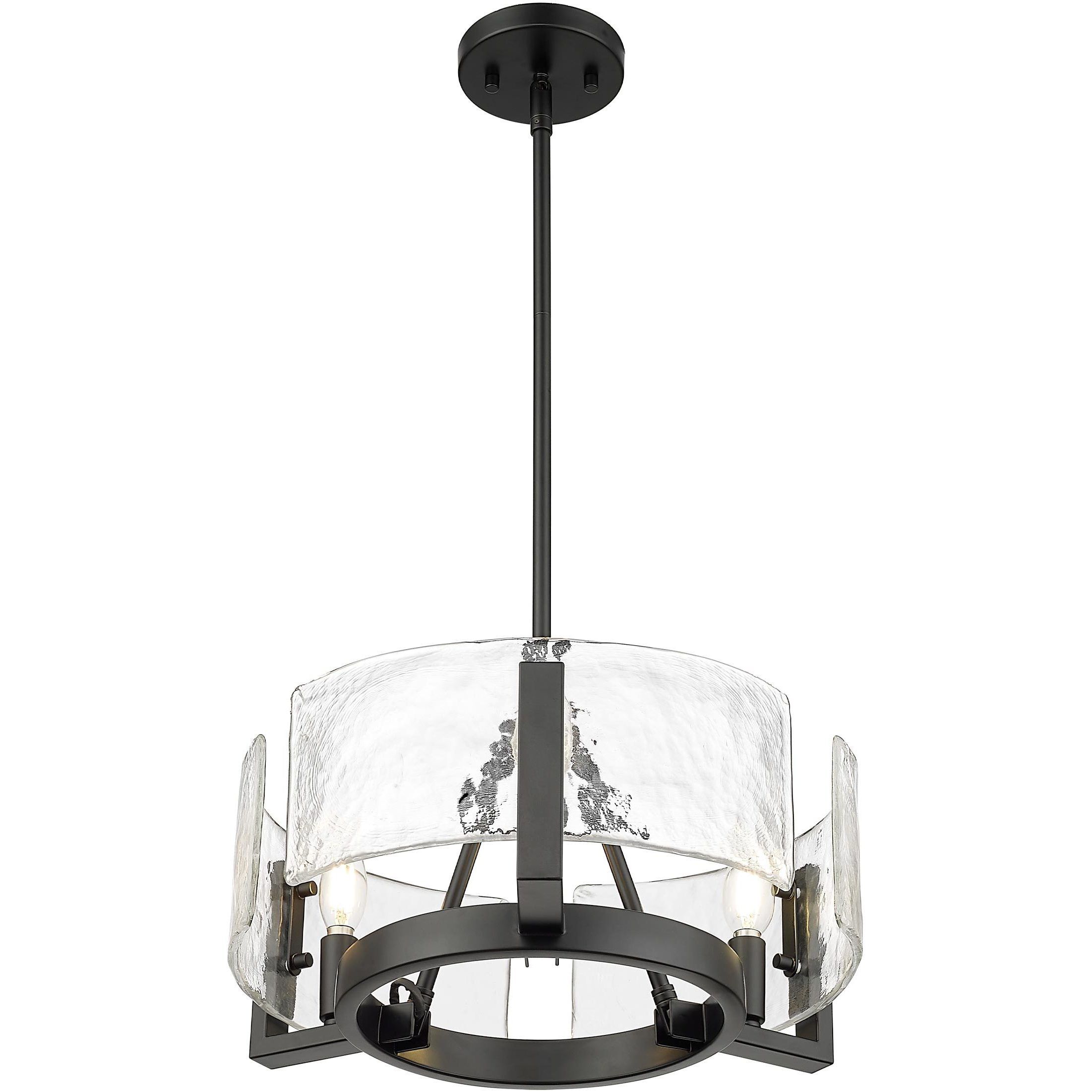 Aenon 16.5 inch 60.00 watt Matte Black Chandelier Ceiling Light