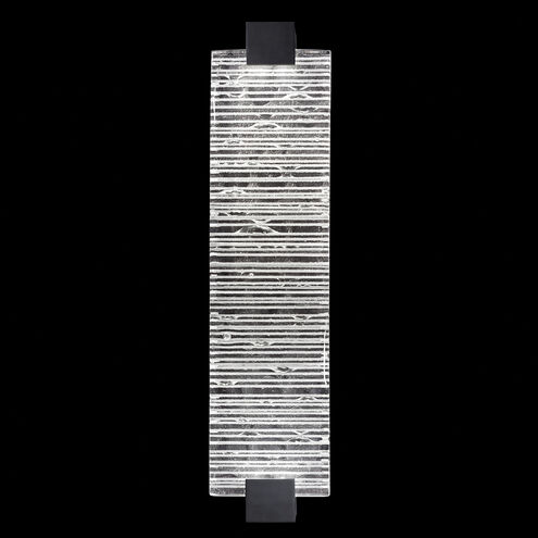 Terra Wall Sconce Wall Light in Black, Rake Cast Glass