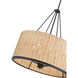 Namiro 6 Light 23.5 inch Matte Black Pendant Ceiling Light