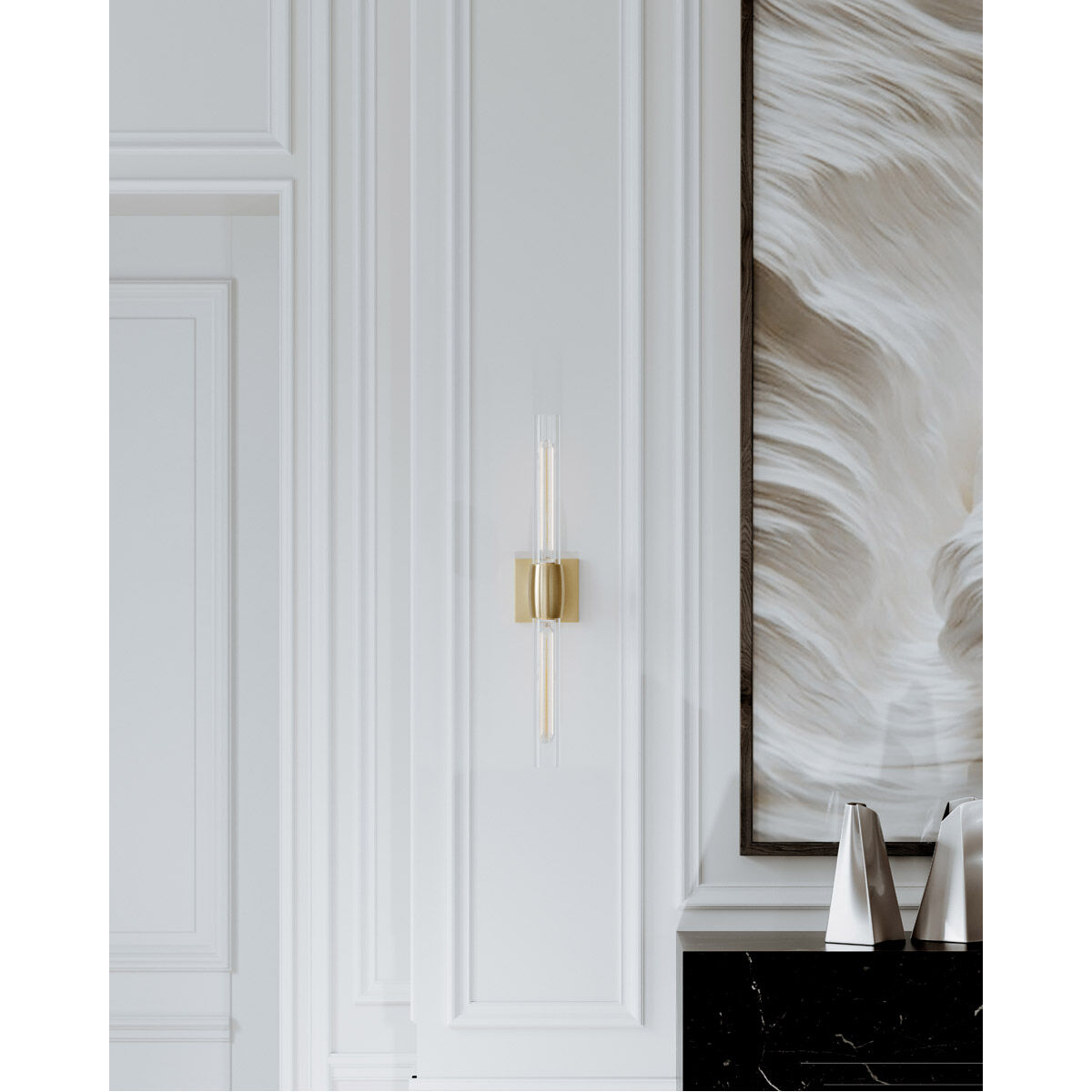 Hogan 2 Light 4.5 inch Aged Brass Wall Sconce Wall Light, Cylinder