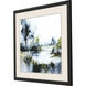 Wanderlust Calling / Whispers in the Wind Blue and Brown and Green and Multi Framed Art