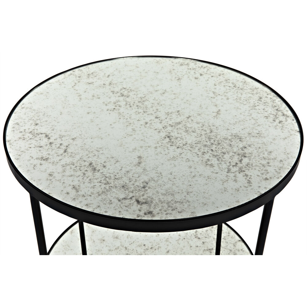 Anna 30 X 25 inch Matte Black Side Table