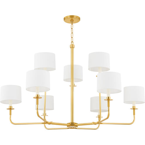 Paramus 1 Light 48 inch Aged Brass Chandelier Ceiling Light