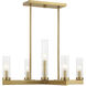 Carina 5 Light 24 inch Warm Brass Chandelier Ceiling Light
