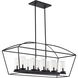 Odeon 10 Light 18.75 inch Matte Black Chandelier Ceiling Light