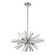 Palisades Ave. 6 Light 24 inch Chrome Hanging Chandelier Ceiling Light