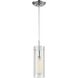 Swirl 1 Light 5 inch Polished Chrome Pendant Ceiling Light