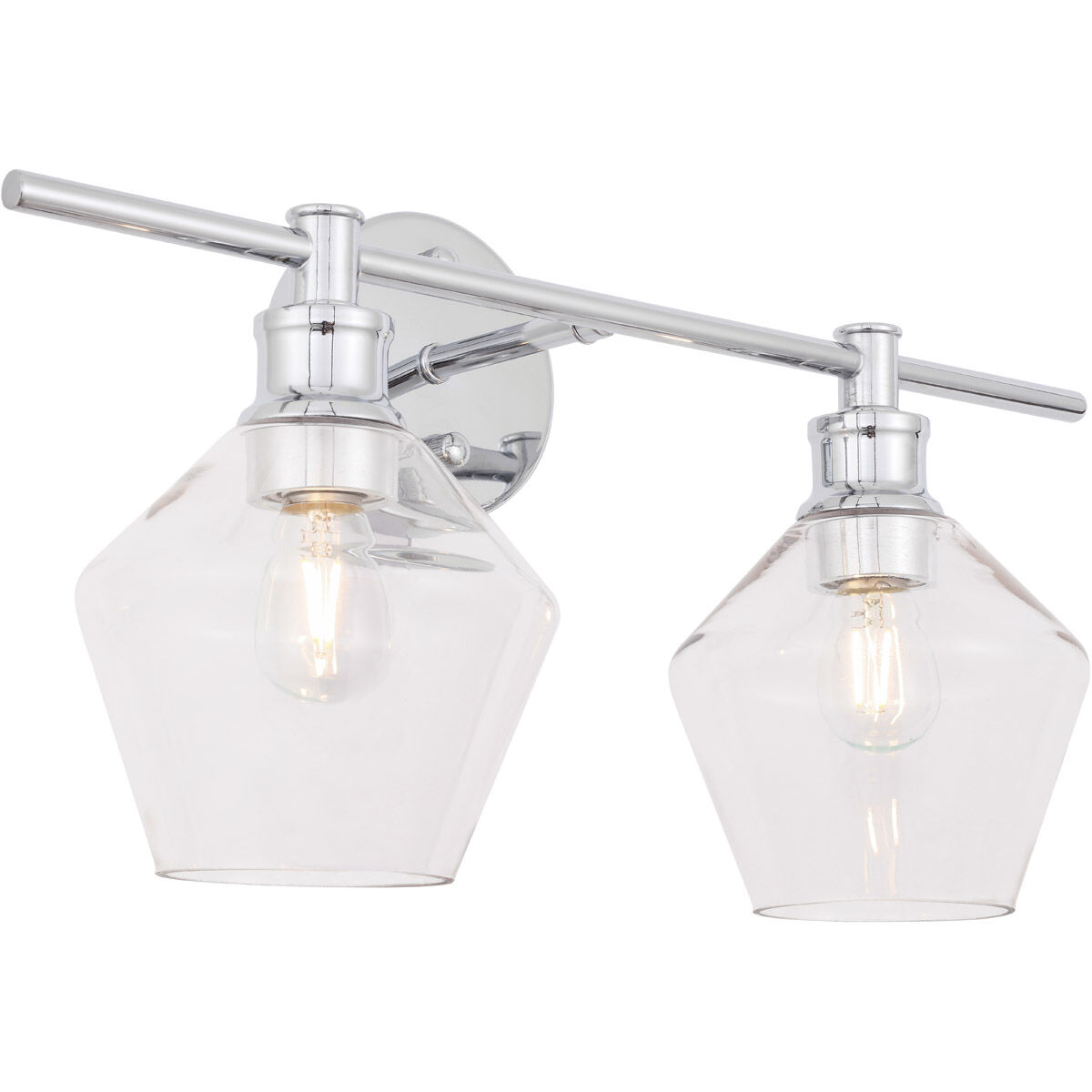 Gene 2 Light 19 inch Chrome Wall sconce Wall Light