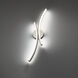 Tusk Wall Sconce Wall Light in 4000K, Brushed Nickel, dweLED