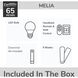 Melia 65 inch Fresh White with White Washed Oak Blades Outdoor Ceiling Fan