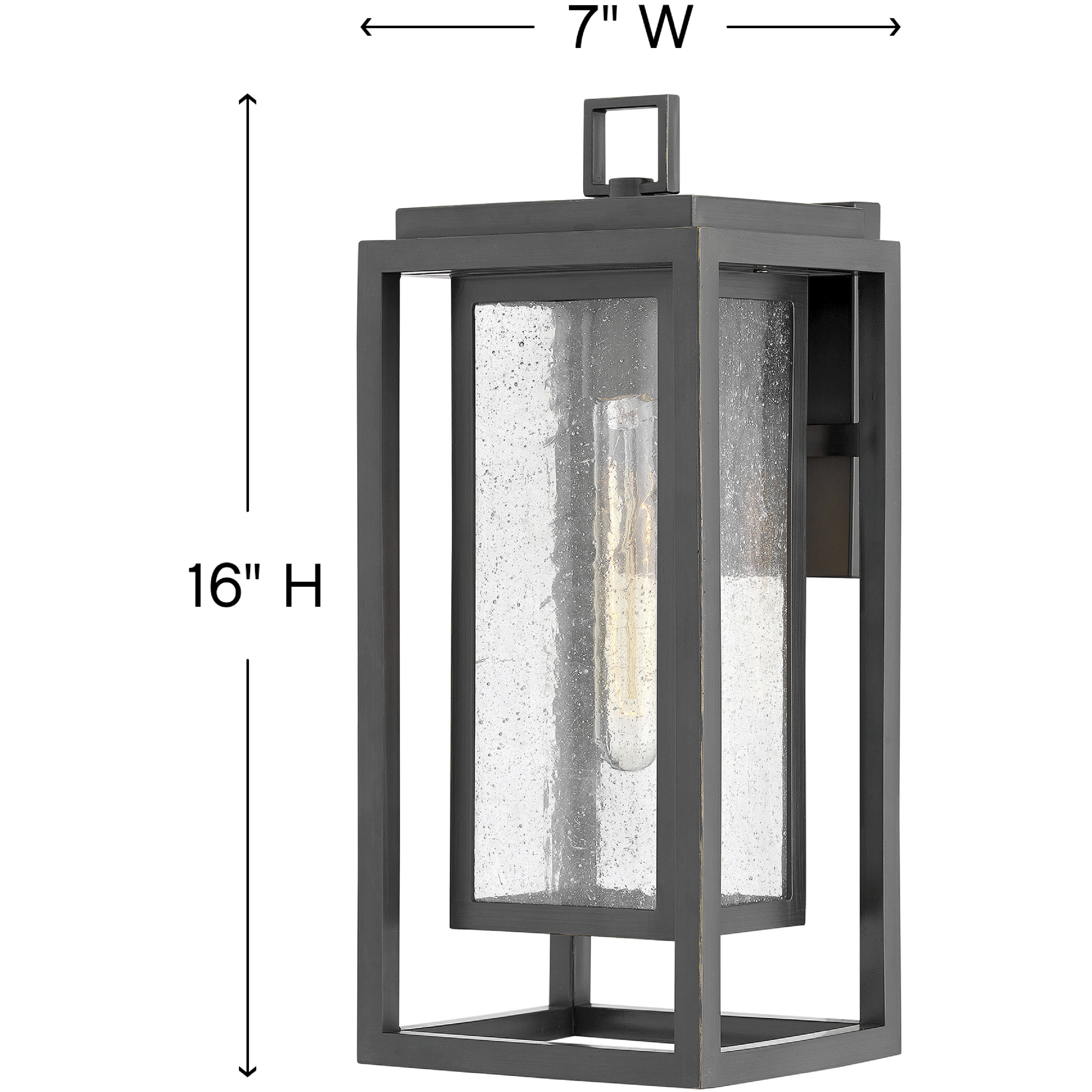 Coastal Elements Republic LED 16 inch Oil Rubbed Bronze Outdoor Wall Mount Lantern, Estate Series