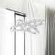 Ring LED 32 inch Chrome Chandelier Ceiling Light