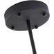 Canada LED 38 inch Black LED Chandelier Ceiling Light