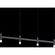 Systema Staccato LED 43 inch Satin Black Linear Pendant Ceiling Light