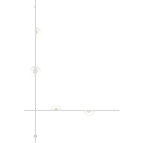 Suspenders LED 48 inch Satin White Wall Mount Wall Light, Linear