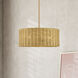 Weavington 3 Light 18 inch Antique Gold Leaf Pendant Chandelier Ceiling Light