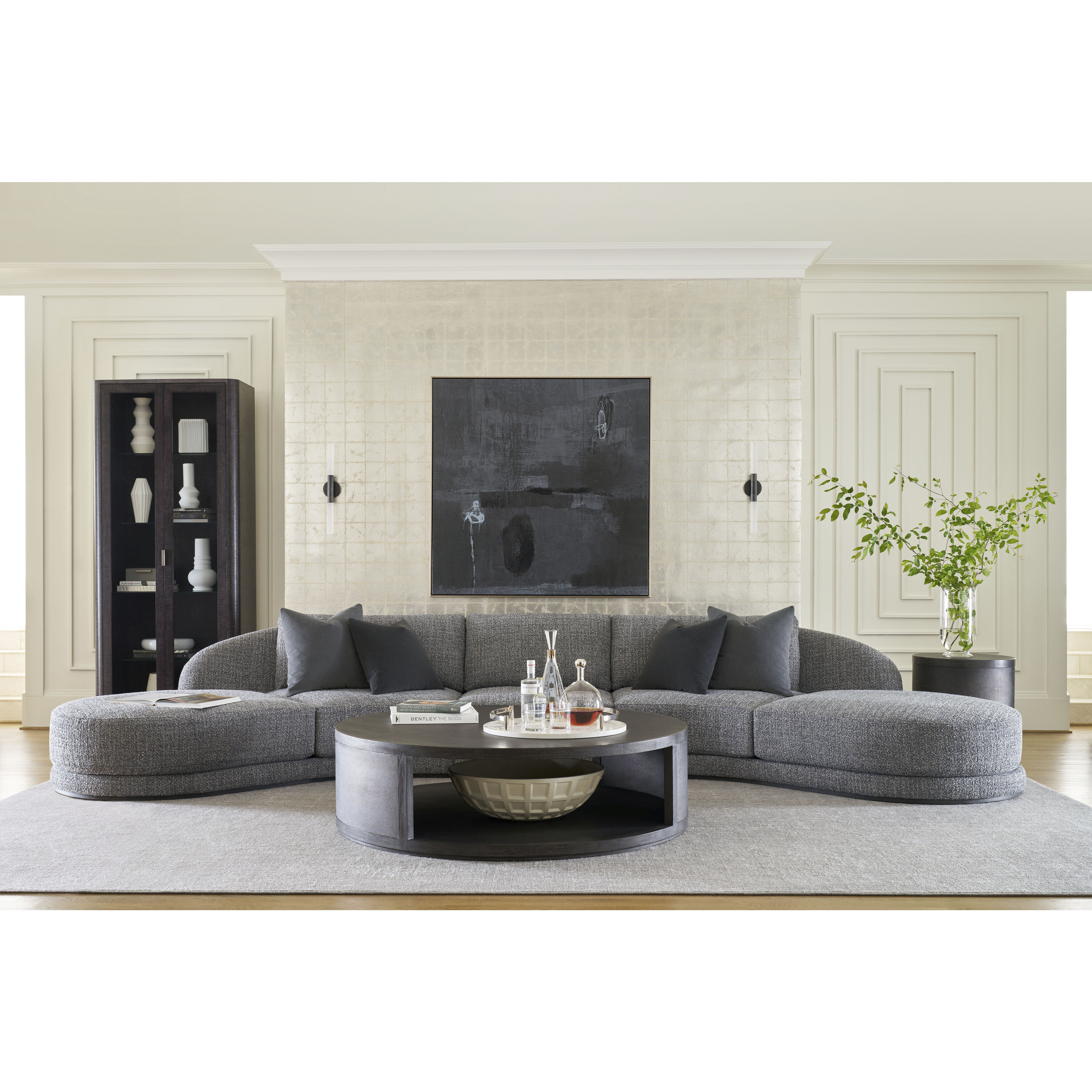 Maxwell 24 X 22 inch Obsidian Side Table, Wooden